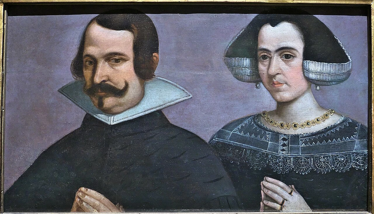 Ritratto di una dama e di un gentiluomo in preghiera - Museo di belle Arti, Siviglia
